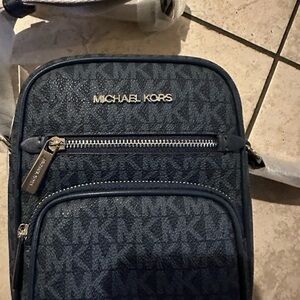 Michael Kors Navy Messenger Bag